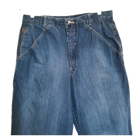 VTG Marithe Francois Girbaud Jeans Men 33 x 32 Pants Y2K 90 Baggy Wide HONG KONG - Picture 3 of 7